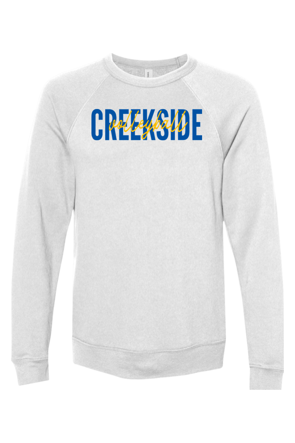 (ADULT) Bella + Canvas Sponge Fleece Raglan Crewneck Sweatshirt - Volleyball