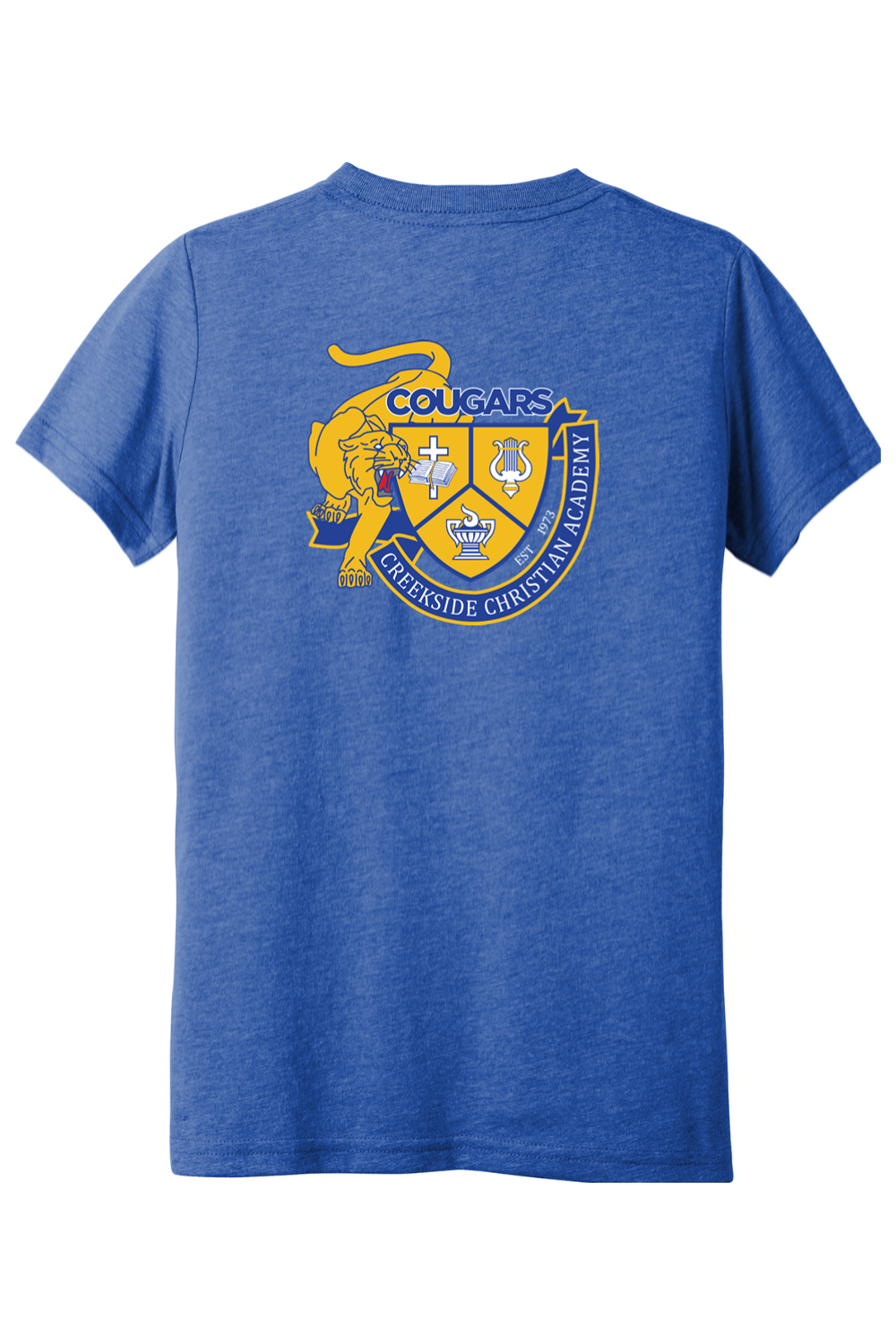 (YOUTH) BELLA+CANVAS Triblend Short Sleeve Tee - Cougars
