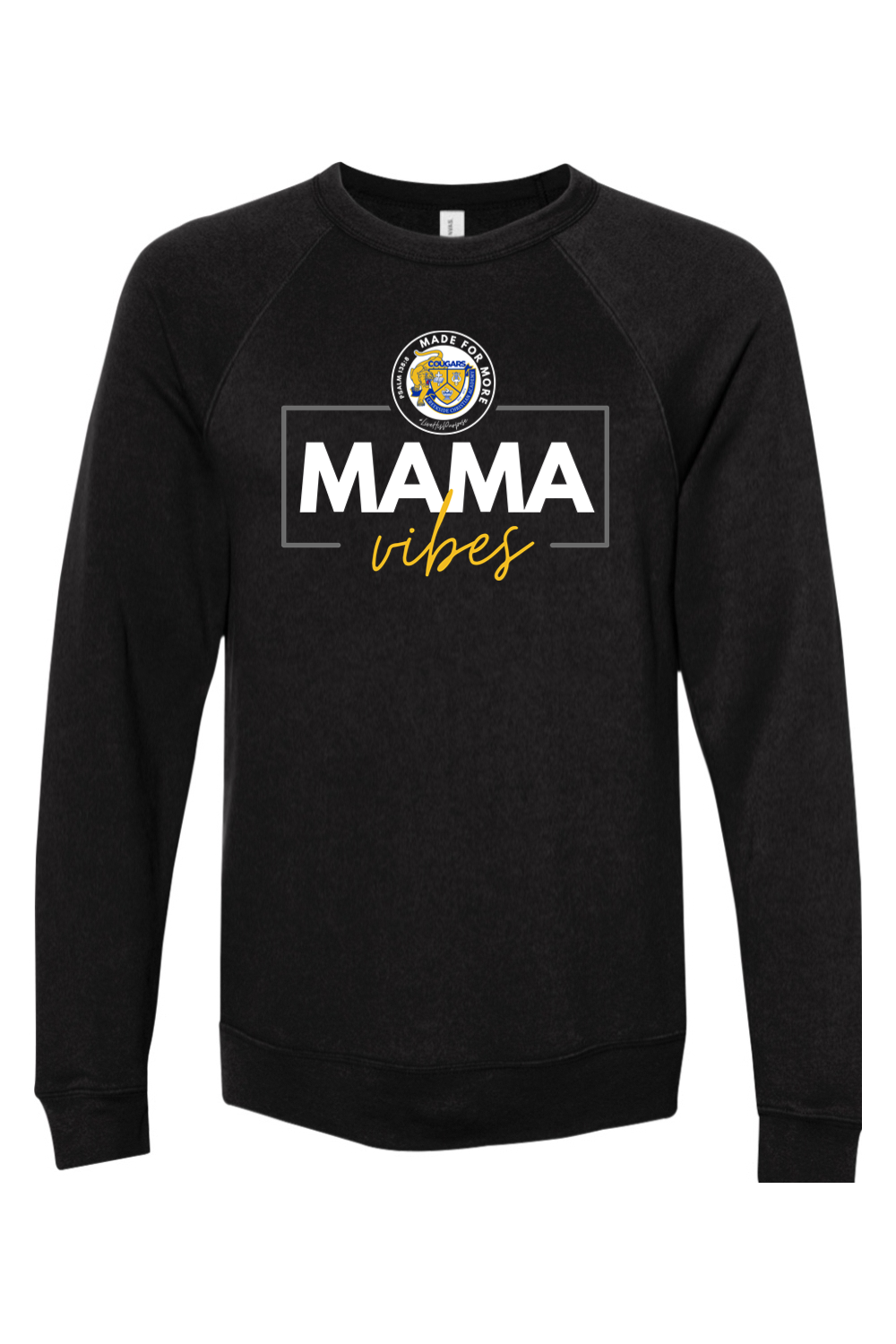 (ADULT) Bella + Canvas Sponge Fleece Raglan Crewneck Sweatshirt - Mama