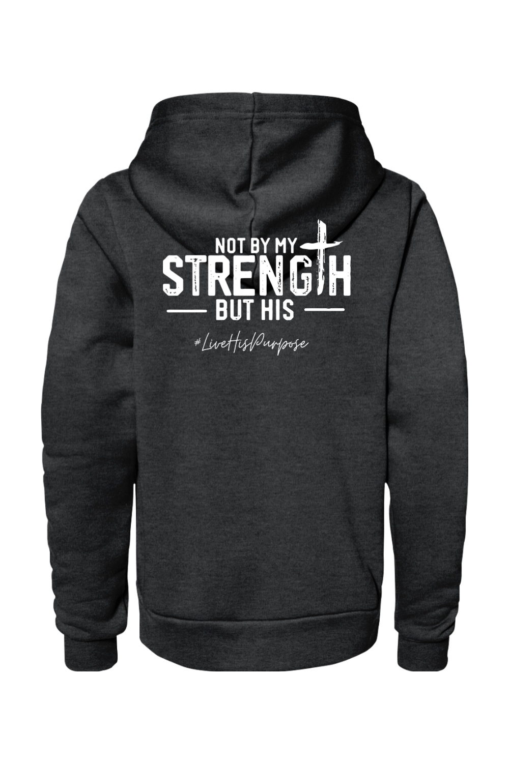 (YOUTH) Bella + Canvas Sponge Fleece Pullover Hoodie - His Strength