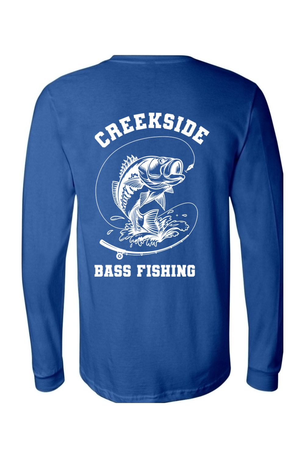 (ADULT) BELLA + CANVAS Unisex Jersey Long Sleeve Tee - Bass Fishing