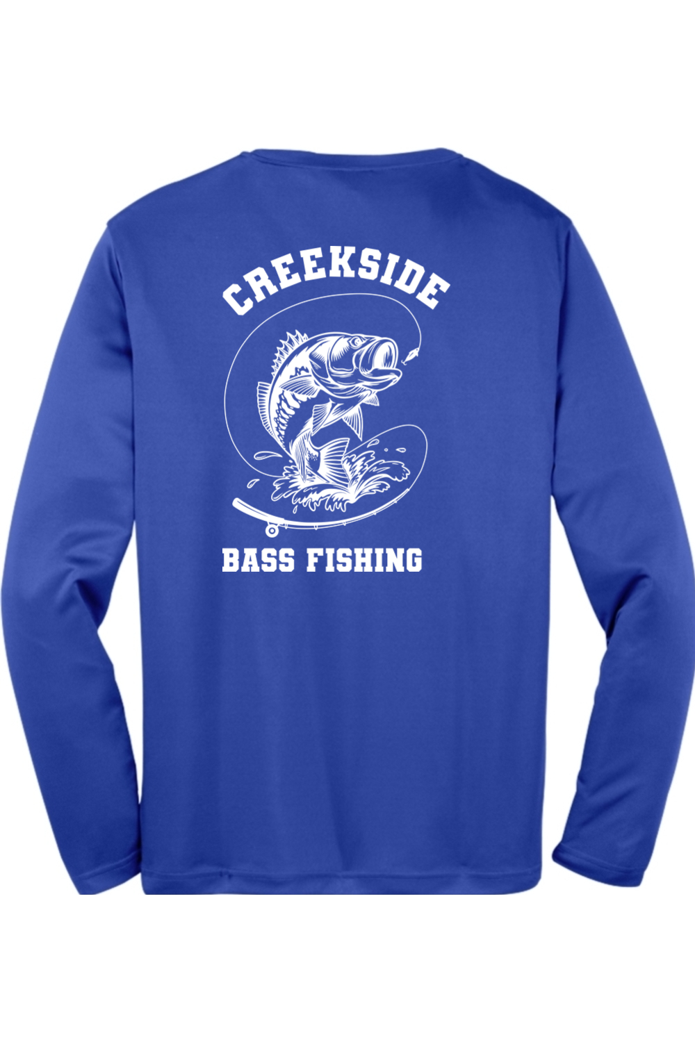 (ADULT) Sport-Tek Long Sleeve PosiCharge Competitor Tee - Bass Fishing