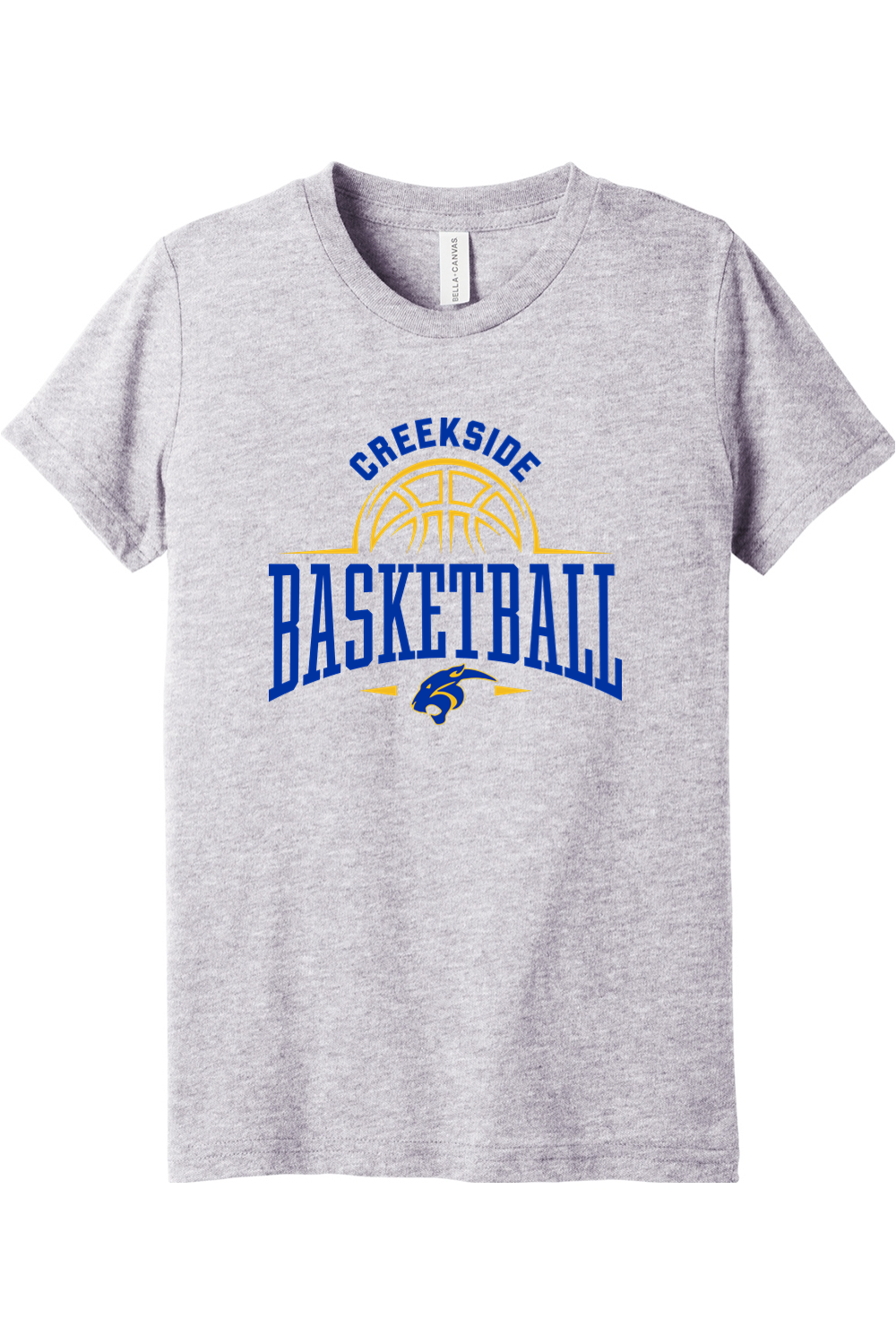 (YOUTH) BELLA+CANVAS Triblend Short Sleeve Tee - Basketball