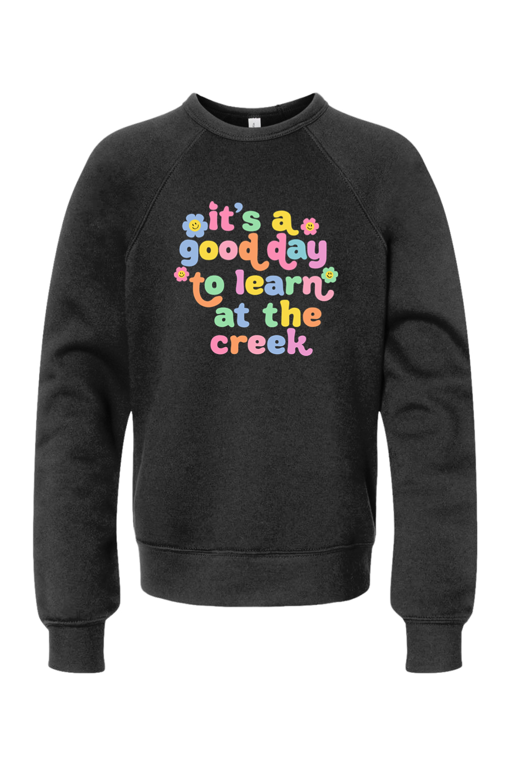 (YOUTH) BELLA + CANVAS Sponge Fleece Crewneck Sweatshirt - A Good Day to Learn