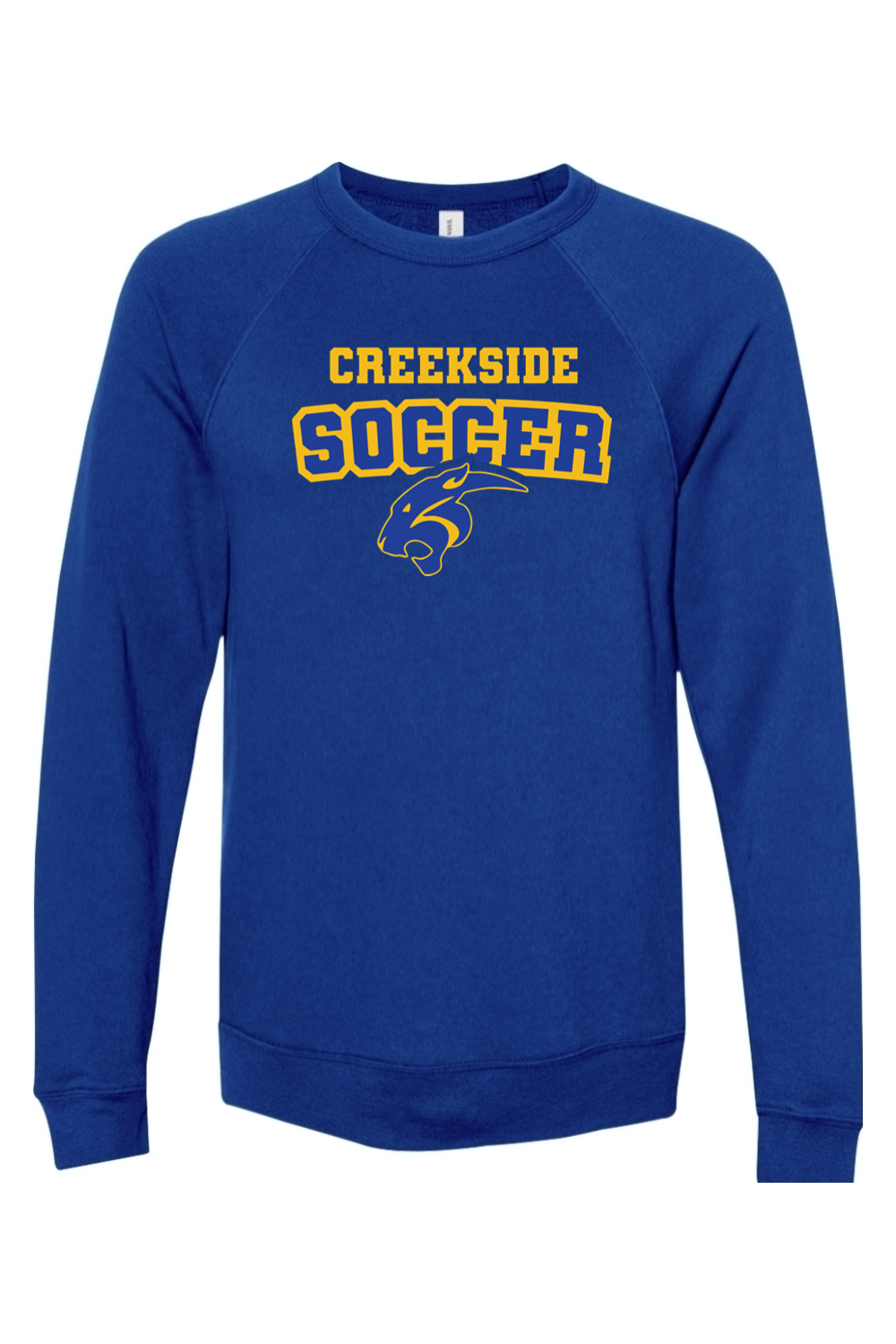 (ADULT) Bella + Canvas Sponge Fleece Raglan Crewneck Sweatshirt - Soccer