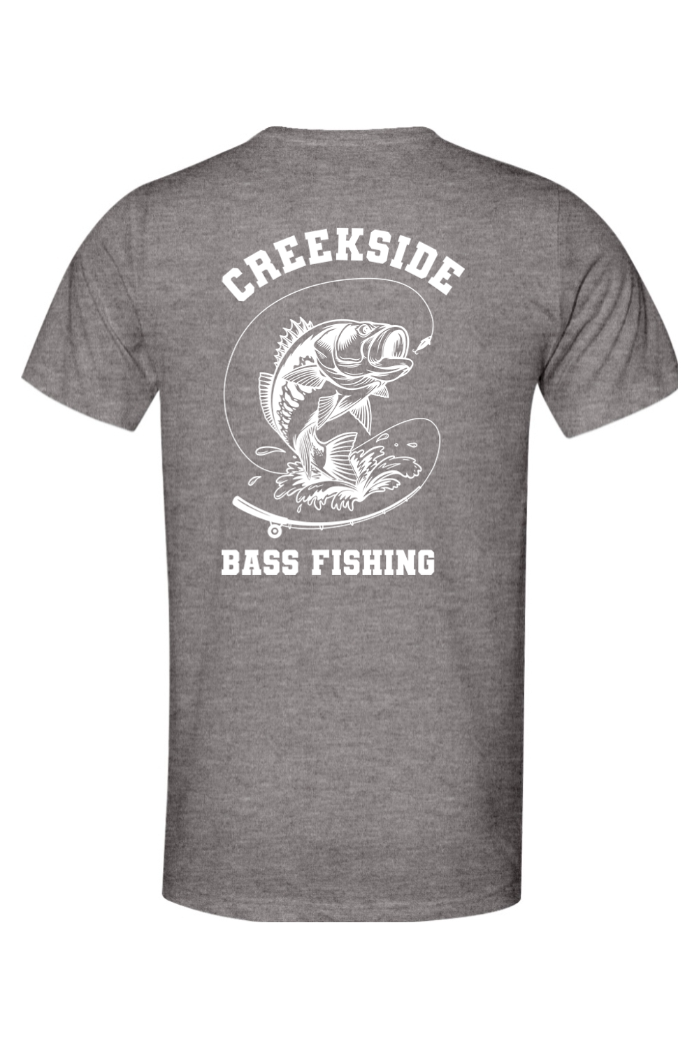 (ADULT) Bella + Canvas Triblend Short Sleeve Tee - Bass Fishing