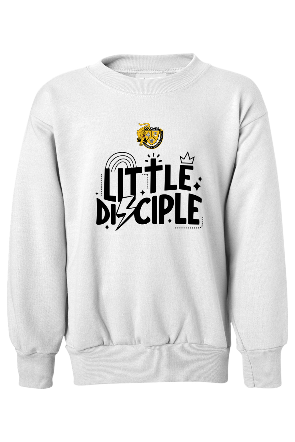 (YOUTH) Hanes Ecosmart Youth Crewneck Sweatshirt - Little Disciple