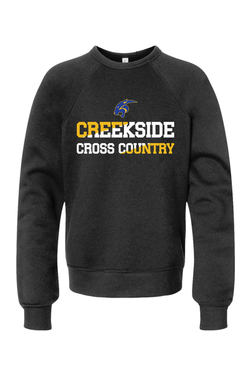 (YOUTH) BELLA + CANVAS Sponge Fleece Crewneck Sweatshirt - Cross Country